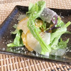 柿料理　柿と大根のサラダ