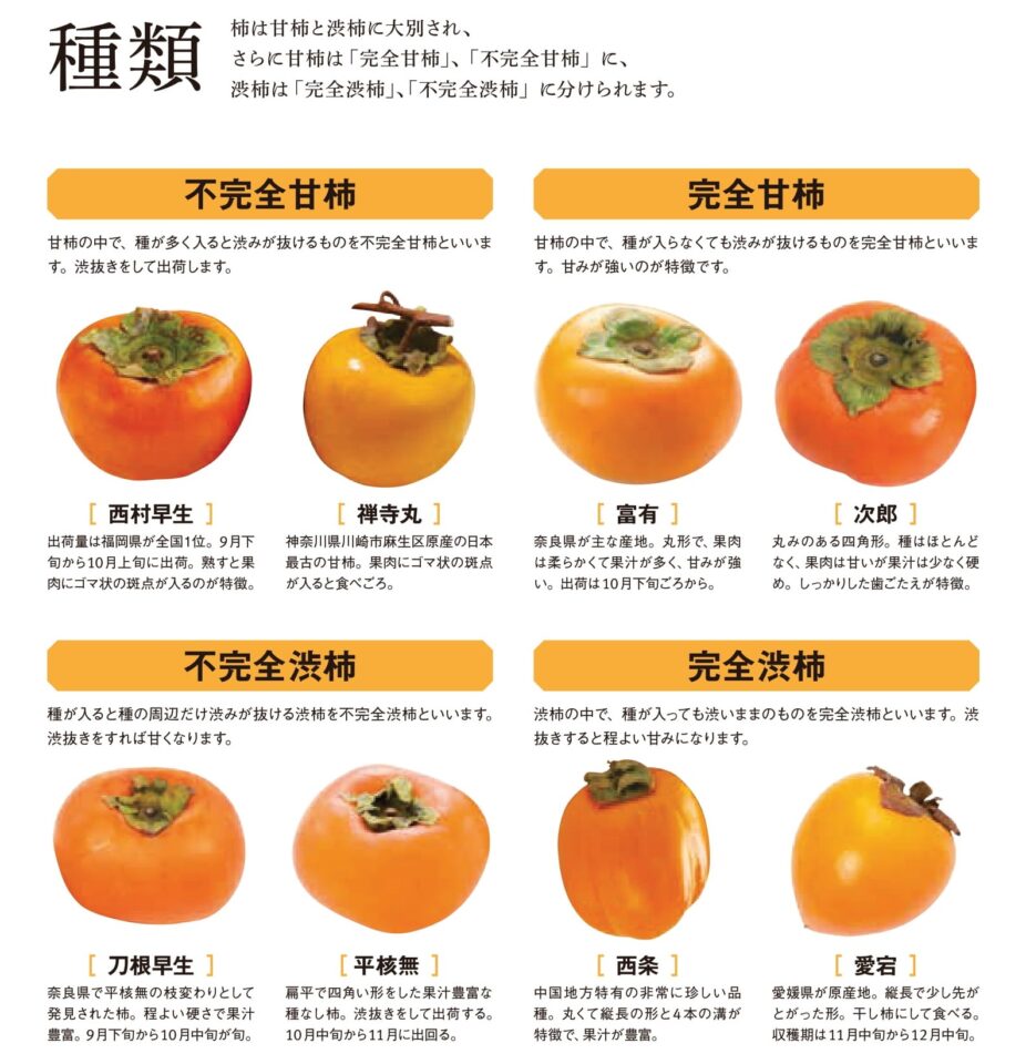 柿の種類