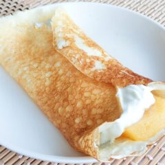 とっても簡単！　柿クレープ